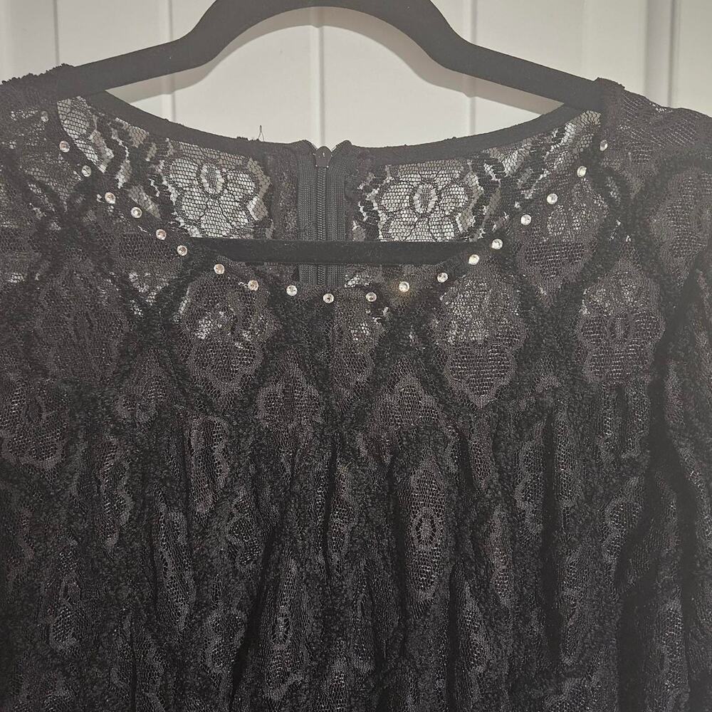 Unbranded long black sparkly velvet - Picture 2 of 5